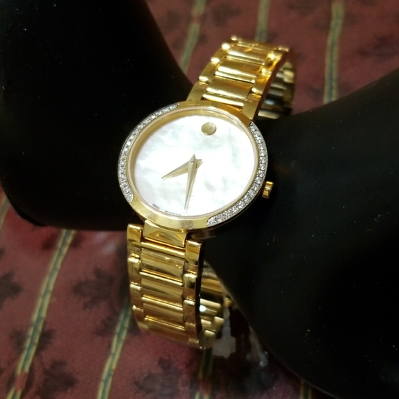 Movado Women's Watch w/ Diamond Stones, New - Picture 3 of 8